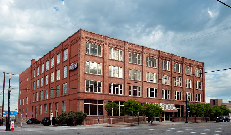 The historic four-story brick Sweet Candy Company Building in downtown Salt Lake City